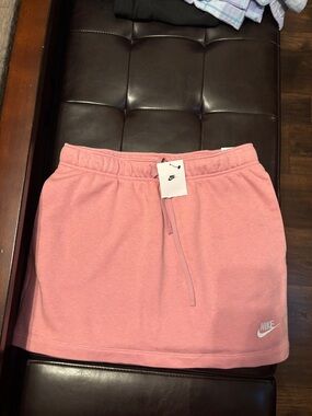Nike Pink Athletic Drawstring Skirt